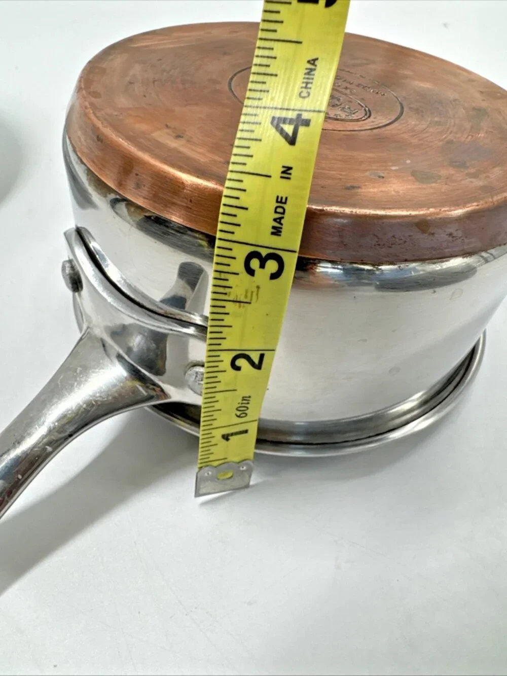 Revere Ware SX Stainless Steel Sauce Pan & Lid Set 1 Qt Heavy Duty Copper Bottom